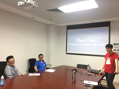 入党积极分子黄振山作报告